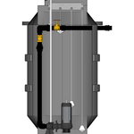 1200 Litre Single Sewage Pumping Station suitable for Dwellings with up to 5no Bedrooms