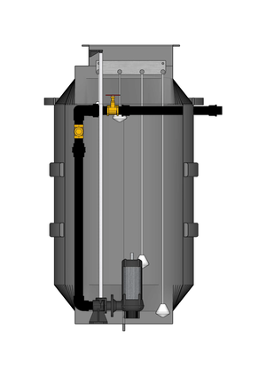 1200 Litre Single Sewage Pumping Station suitable for Dwellings with up to 5no Bedrooms